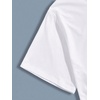 image:imageGORGLITTER Mens Oversized Graphic T Shirts Short Sleeve Drop Shoulder TeeWhite Eye and Letter