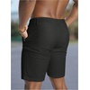 image:imageGORGLITTER Mens Pleated Shorts Wide Leg Business Casual Dress ShortsSolid Black