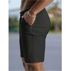 image:imageGORGLITTER Mens Pleated Shorts Wide Leg Business Casual Dress ShortsSolid Black