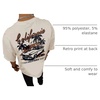 image:imageGORGLITTER Mens Vintage Graphic TShirt Oversized Crewneck Short Sleeve Tee Retro Print Casual Summer Streetwear TopApricot