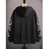 image:imageGORGLITTER Mens Y2K Graphic Zip Up Hoodie Streetwear Oversized SweatshirtBlack