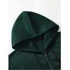 image:imageGORGLITTER Mens Y2K Graphic Zip Up Hoodie Streetwear Oversized SweatshirtDark Green