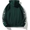 image:imageGORGLITTER Mens Y2K Graphic Zip Up Hoodie Streetwear Oversized SweatshirtDark Green