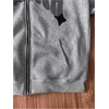 image:imageGORGLITTER Mens Y2K Hoodies Zip Up Graphic Jacket Hooded SweatshirtsGrey Letter