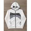 image:imageGORGLITTER Mens Y2K Hoodies Zip Up Graphic Jacket Hooded SweatshirtsWhite