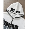 image:imageGORGLITTER Mens Y2K Hoodies Zip Up Graphic Jacket Hooded SweatshirtsWhite