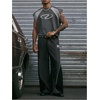 image:imageGORGLITTER Mens Y2k Cropped Tank Top Sleeveless Boxy Crop Tee StreetwearGrey