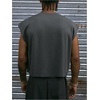 image:imageGORGLITTER Mens Y2k Cropped Tank Top Sleeveless Boxy Crop Tee StreetwearGrey