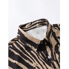 image:imageGORGLITTER Mens Zebra Print Shirt Y2k Button Up Animal Leopard Print TopsLeopard Brown