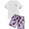 White and Pink Contrast Trim