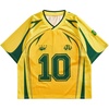 image:imageGORGLITTER Mens Brazil Jersey Shirt Spain Soccer Football Boxy Crop TopsYellow