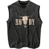 image:imageGORGLITTER Mens Brazil Shirt Graphic Tees Crop Top Sleeveless Summer TanksBlack Bull