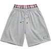 image:imageGORGLITTER Mens Double Waisted Baggy Plaid Y2K Basketball Gym Track ShortsGrey