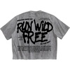 image:imageGORGLITTER Mens Graphic Cropped T Shirt Oversized Y2K Boxy StreetwearGrey Graphic