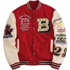 image:imageGORGLITTER Mens Graphic Varsity Jacket Letterman Baseball Bomber JacketsRed Figure