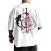 White Koi Fish & Samurai Sword