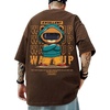 Coffee Brown Cartoon Bear & Slogan