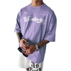 Mauve Purple Slogan Letter