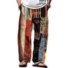 image:imageGORGLITTER Mens Patchwork Print Hippie Pants Baggy Comfy Colorful PantsMulticolor