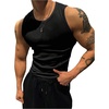 image:imageGORGLITTER Mens Ribbed Tank Top Undershirt Sleeveless Workout Muscle ShirtBlack