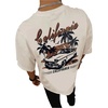 image:imageGORGLITTER Mens Vintage Graphic TShirt Oversized Crewneck Short Sleeve Tee Retro Print Casual Summer Streetwear TopApricot