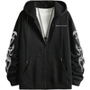 image:imageGORGLITTER Mens Y2K Graphic Zip Up Hoodie Streetwear Oversized SweatshirtBlack