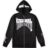 image:imageGORGLITTER Mens Y2K Hoodies Zip Up Graphic Jacket Hooded SweatshirtsBlack