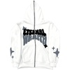 image:imageGORGLITTER Mens Y2K Hoodies Zip Up Graphic Jacket Hooded SweatshirtsWhite