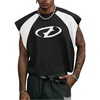 image:imageGORGLITTER Mens Y2k Cropped Tank Top Sleeveless Boxy Crop Tee StreetwearBlack