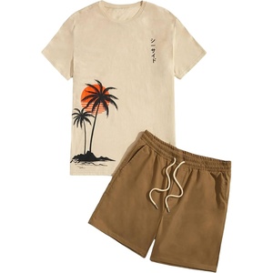 image:imageGORGLITTER Mens 2 Piece Short Set Hawaiian Cruise Beach Vacation OutfitsMulticolor