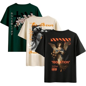 image:imageGORGLITTER Mens 3 Pack Vintage Graphic Tee Shirt Short Sleeve TShirtsBeige Black Green