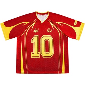 image:imageGORGLITTER Mens Brazil Jersey Shirt Spain Soccer Football Boxy Crop TopsRed