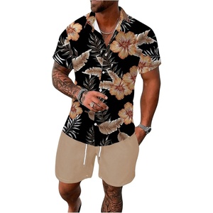 image:imageGORGLITTER Mens Cruise Summer Beach 2 Piece Outfits Matching Shorts SetMulticolor