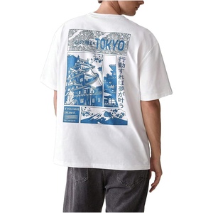 image:imageGORGLITTER Mens Japanese Graphic Tshirts Oversized Drop Shoulder T ShirtWhite