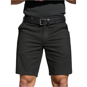 image:imageGORGLITTER Mens Pleated Shorts Wide Leg Business Casual Dress ShortsSolid Black