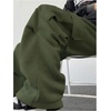 image:imageGORGLITTER Mens Baggy Cargo Sweatpants Oversized Sweat Pants Fall OutfitsArmy Green