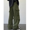 image:imageGORGLITTER Mens Baggy Cargo Sweatpants Oversized Sweat Pants Fall OutfitsArmy Green