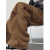 image:imageGORGLITTER Mens Baggy Cargo Sweatpants Oversized Sweat Pants Fall OutfitsCoffee Brown