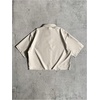 image:imageGORGLITTER Mens Button Up Cropped Shirt Boxy Short Sleeve Streetwear TopsApricot
