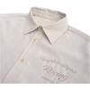 image:imageGORGLITTER Mens Button Up Cropped Shirt Boxy Short Sleeve Streetwear TopsApricotletter