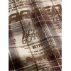 image:imageGORGLITTER Mens Button Up Cropped Shirt Boxy Short Sleeve Streetwear TopsBrown Letter