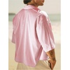 image:imageGORGLITTER Mens Cropped Button Up Shirts Short Sleeve Boxy TeesRed