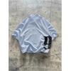 image:imageGORGLITTER Mens Cropped Shirt Striped Button Up Boxy Crop Top StreetwearBlack and Blue