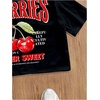 image:imageGORGLITTER Mens Cropped T Shirt Crop Tops Button Up Boxy Graphic Y2k TeesBlack