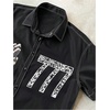 image:imageGORGLITTER Mens Cropped T Shirt Crop Tops Button Up Boxy Graphic Y2k TeesBlack Graphic