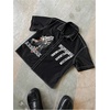 image:imageGORGLITTER Mens Cropped T Shirt Crop Tops Button Up Boxy Graphic Y2k TeesBlack Graphic