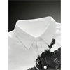 image:imageGORGLITTER Mens Cropped T Shirt Crop Tops Button Up Boxy Graphic Y2k TeesWhite Hands