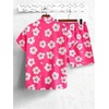 image:imageGORGLITTER Mens Cruise Rave Vacation Matching Outfits 2 Piece Short SetsHot Pink
