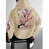image:imageGORGLITTER Mens Graphic Anime Hoodies Japanese Oversized Hoodie TopApricot Floral