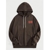 image:imageGORGLITTER Mens Graphic Anime Hoodies Japanese Oversized Hoodie TopCoffee Brown